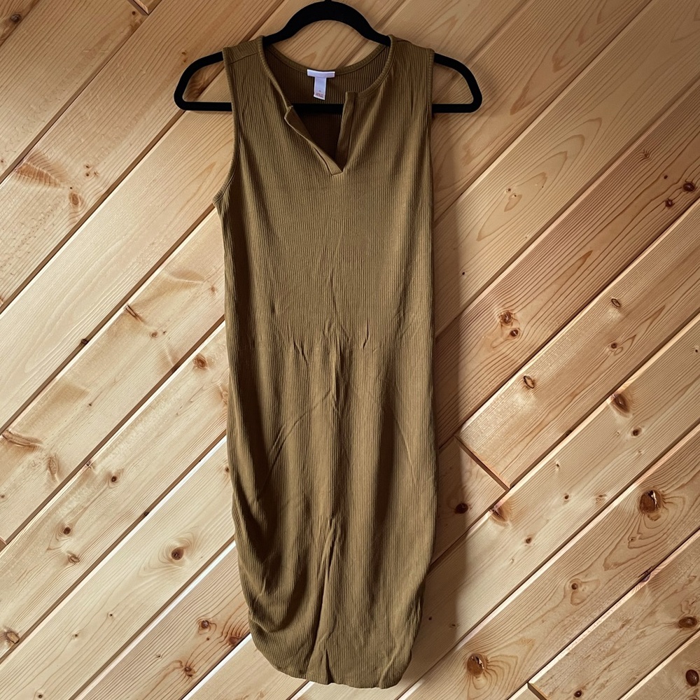 Isabel Maternity Sleeveless Ribbed Maternity Dress